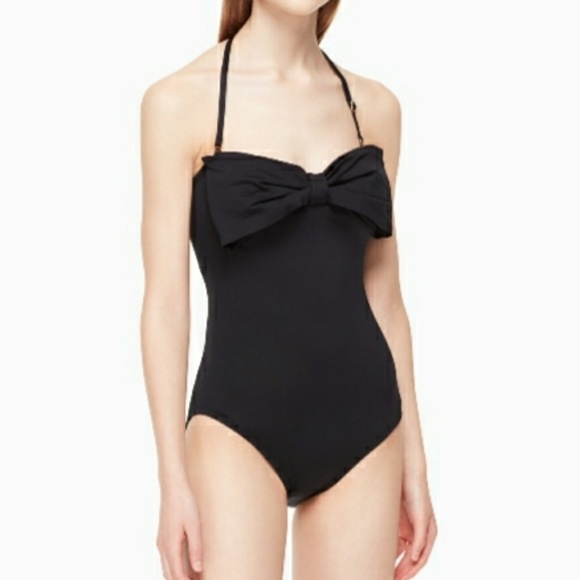 kate spade Other - Kate Spade Georgica Bow Bandeau One Piece Swim